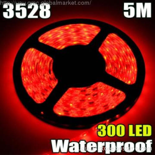 4.8W 3528 red waterproof led strip light